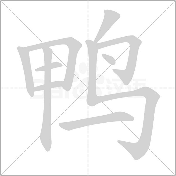 鸭字笔顺