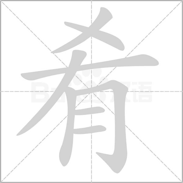 肴字笔顺