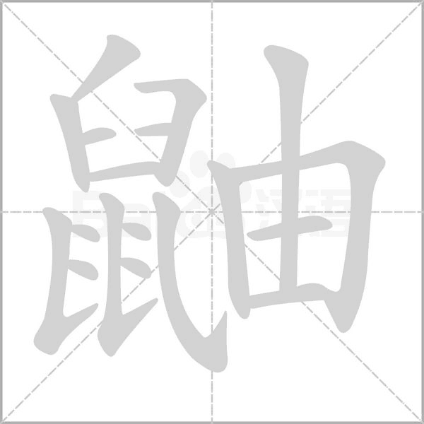 鼬字笔顺