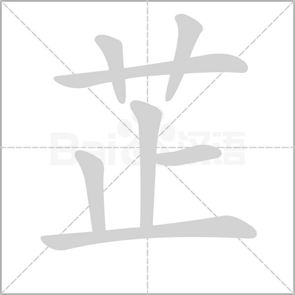 芷字笔顺