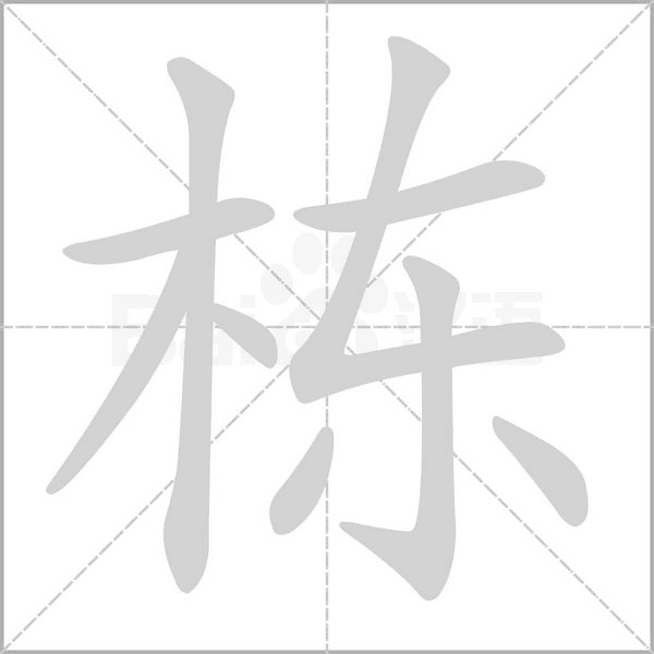 栋字笔顺