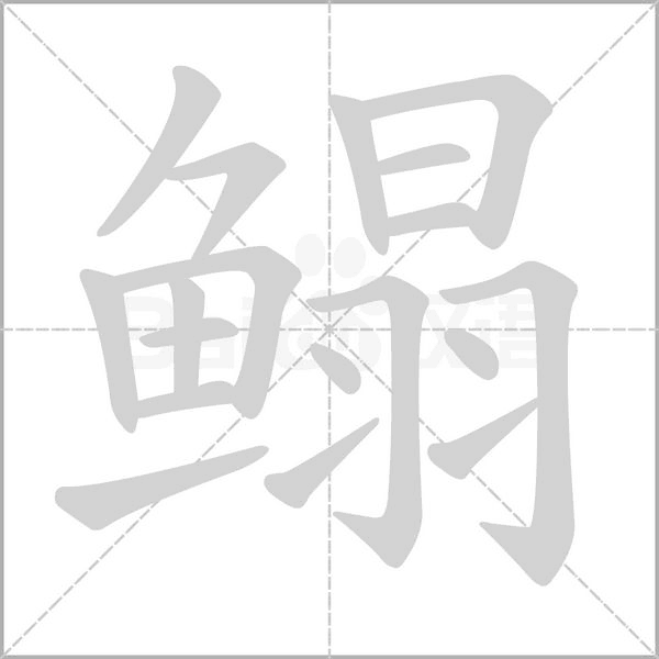 鳎字笔顺