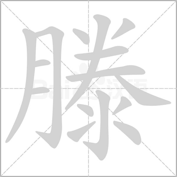 滕字笔顺